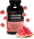 LEGION Creatine Monohydrate Gummies - תוסף קריאטין נקי לחוזק, אנדורנס ושיקום שרירים - 30 Sour Watermelon Flavors - No Artificial Flavors or Sweeteners