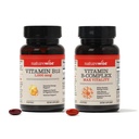 NatureWise ויטמין B12 1,000 mcg ו- ויטמין B Complex עבור אנרגיה סלולרית, בהירות נפשית, Vitality מקסימלית - 60 Softgels כל אחד