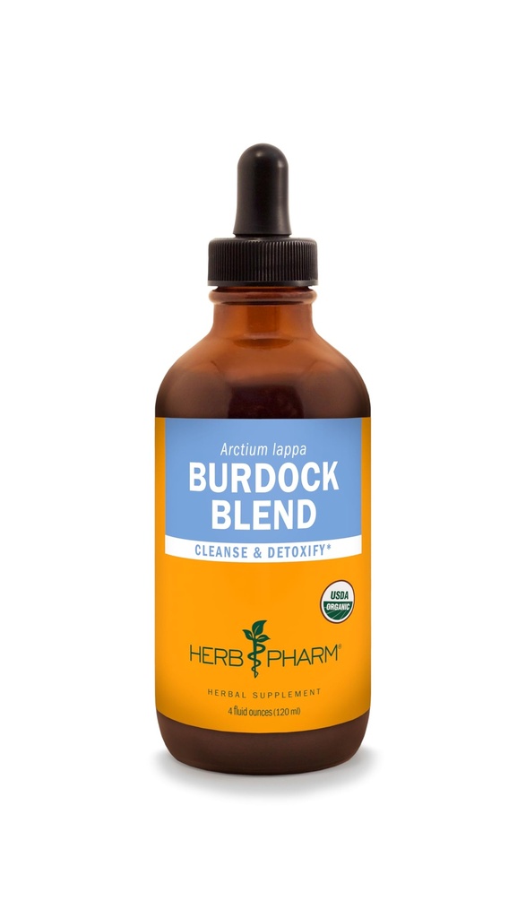 Herb Pharm Burdock נוזל לחלץ תמיכה ניקוי & Detoxifying - 4 Ounce