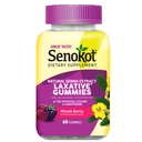 Senokot Dietary Supplement Laxative Gummies, Natural Senna Extract, Gentle, Overnight הקלה מ- Occasional Constipation, מעורב ברי פלפור, 60 הרוזן.