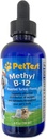 PetTest Methyl B12 ויטמין נוזלי טיפות 4fl oz (5000 MCG) תוספת עם Methylcobalamin עבור חיות סוכרת, אבסורה מקסימלית כדי להגדיל את האנרגיה עבור כלבים וחתולים