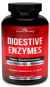 Enzymes with Probiotics & Prebiotics with Lipase, Amylase, Bromelain - תמיכה בטריקט בריא עבור גברים ונשים - 90 קפסולות צמחוניות