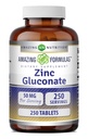פורמולה מדהימה Znc Gluconate 50 תוסף Mg | Tablet | Non-GMO | Gluten-Free | Made in USA (1 Pack | 250 Count)