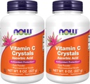 עכשיו תוספים, ויטמין C Crystals (Ascorbic Acid) אבקה, Antioxidant Protection *, 8-Ounce (Pack of 2)