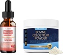Potassium Magnesium נוזל טיפות + Bovine Colostrum אבקת תוסף