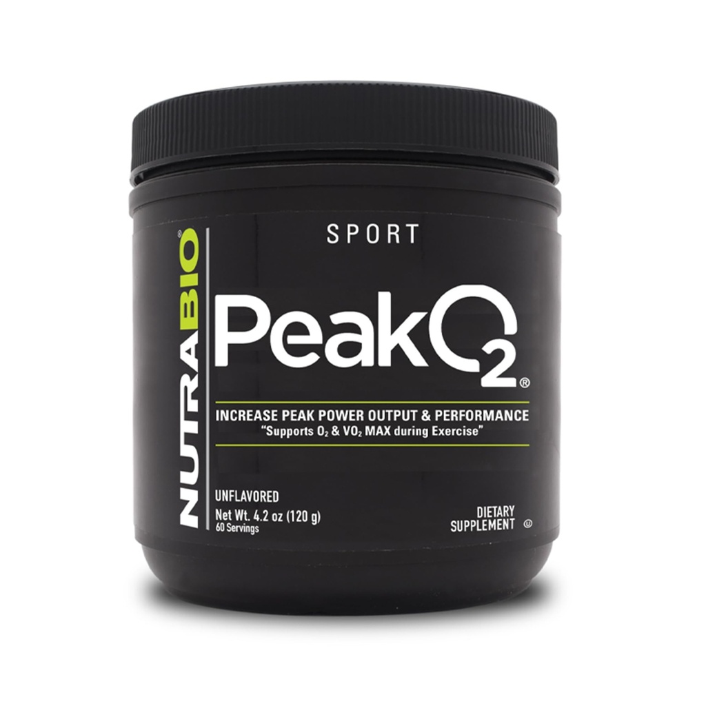 NutraBio Peak O2, Unflavored, 4.2 oz (120 גרם), מעבדות
