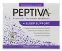 Peptiva 26 מיליארד CFU Probiotic ו- Sleep Support - קלינית אימות Multi-Strain Probiotic - Lactobacillus ו Bifidobacterium, Melatonin - 15 Count