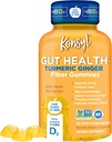 Konsyl Gut בריאות Turmeric ג'ינג'ר סיבים חניכיים - מסייעות לתמוך בבריאות העיכול + - תוספי מינרלים סיבים צמחוניים למבוגרים- 56 הרוזן