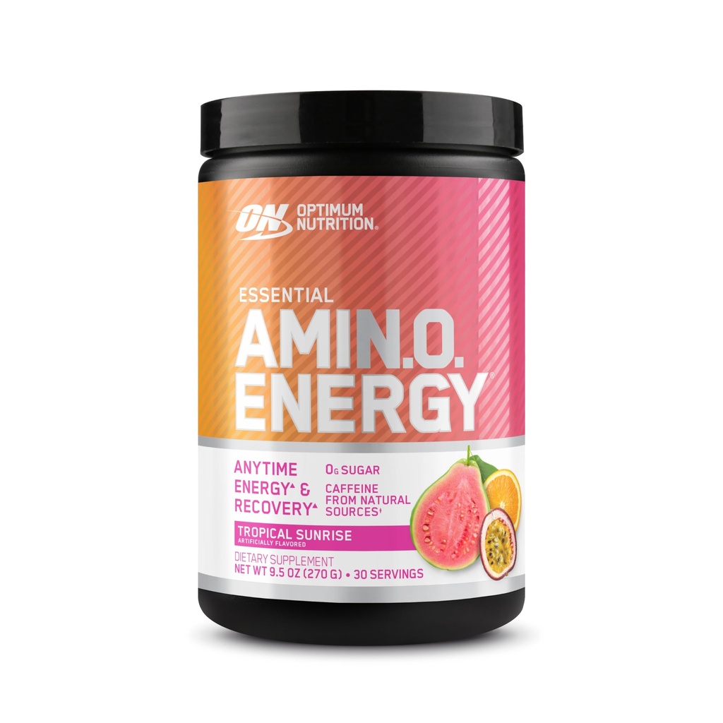 Optimum Nutrition New Flavor Amino Energy - Pre Workout with Green Tea, BCAA, Amino Acids, Keto Friendly, Green Coffee Extract, אבקת אנרגיה - טרופינר, 30 משרתים (Packaging May Vary)