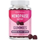 Menopause Support Gummies | הורמון איזון הקלה עבור פלאשים חמים, לילות הזעה, Mood Swings, & Bloating | עם Phytoestrogen Soy, ויטמין D3, PABA, Biotin | Vegetarian, Gluten-Free | 60 Count | 60 Count