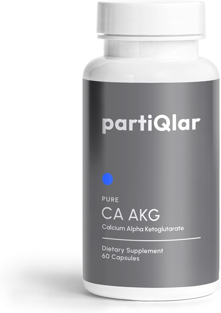 CA AKG תוסף - Pure Alpha Ketoglutarate עם High Bio-Avaibility - Calcium AKG תוספת 1000 מ"ג עבור 2 קפסולות מנהרה - תמיכה תהליך הזדקנות בריא - מיוצר בארה"ב - 60 קפסולות