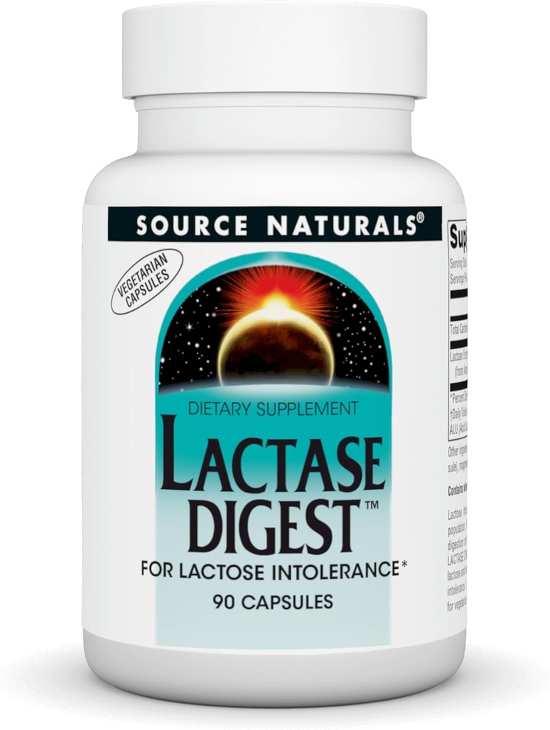 מקור: Naturals Lactase Digest, for Lactose Intolerance - 90 קפסולות