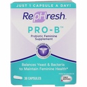 ReHresh Pro-B Vaginal Probiotic Feminine תוסף 1 בקבוק 30 לספור