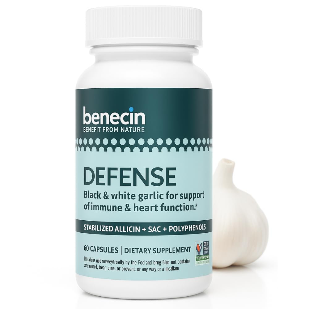 Benecin Defense 1500 mcg Stabilized Allicin לכל קפסולה