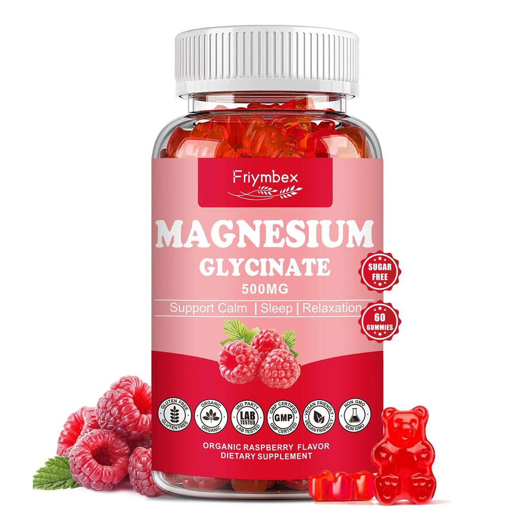 Magnesium Glycinate Gummies 500 מ"ג | מרגיעה Calm Magnesiummies | Sugar-Free | Non-GMO | Gluten-Free | Gluten-Free