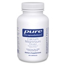 Pure Encapsulations Calcium Magnesium (Citrate) - 240 g Calcium & 240 g Magnesium - תמיכה בריאות העצם - Non-GMO & טבעוני - 90 קפסולות