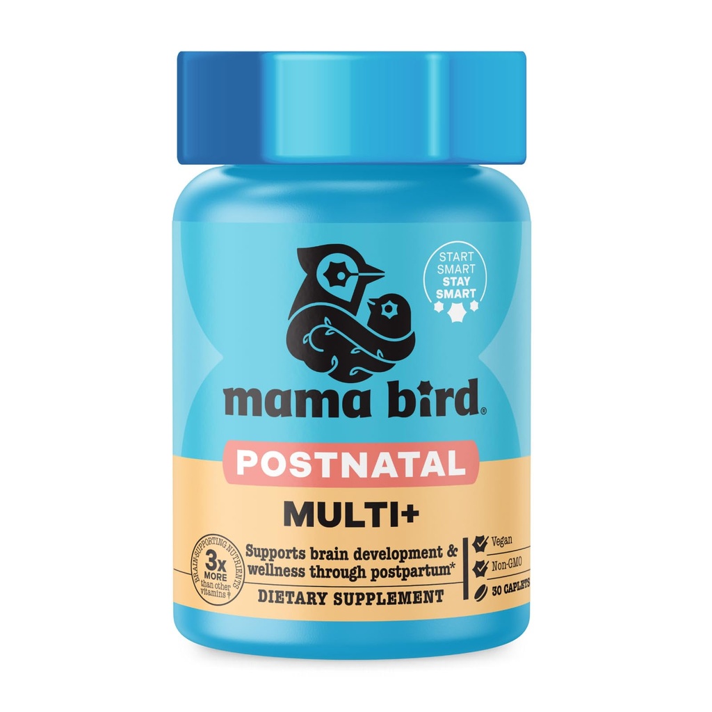 הטוב ביותר Nest Wellness Mama Bird Postnatal ויטמינים עבור הנקה ופוסטפורום, שלם מזון אורגני בלגן, ויטמינים מזרזים, טבעוני, פעם יומי, 30 Ctt