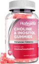 Prenatal Choline Inositol Gummies, Chewable Choline תוספת עם DHA, ויטמין טרום לידתי עבור נשים וילדים, תמיכה מערכת Nervous, Immune & Brain Health, Strawberry פלמור, סוכר חינם, 60 Cttנטלי ויטמין עבור נשים וילדים, תמיכה מערכת העצבים, Immune & Brain Health, טבעוני סטרוברי פלמור, סוכר חינם, 60 Cttttttt