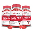 Justified Laboratories (3 Pack Keto Rush Keto ACV Apple Cider Vine Boost פורמולה עם אבקת מיץ Pomegranate B12 טבעוני non GMO 180 מסטיקנים