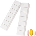 2Pack Weekly Pill Organer, Extra Large 7 Days Pill Cases Travel Daily Pill Box for Fish Oil, Calcium Tablets Supplements ו-Vick Pill