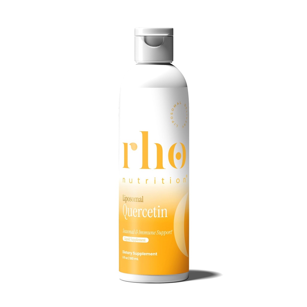 Rho Nutrition Liposomal Quercetin - Ultra High Absorption נוזל Quercetin - תומך במערכת החיסון, ההגנה אלרגיה והזדקנות בריאה