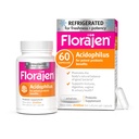 פלורג'ן Acidophilus High Potrigerated Supports Total Health, 20 מיליארד CFUs for Potent Probiotic benefits, Unflavored, 60 Count