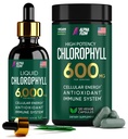 (Bundle) נוזל Chlorophyll טיפות & Chlorophyll קפסולות - אנרגיה טבעית, תמיכה במזל, טריות פנימית ו תוספת אנטי-חמצן