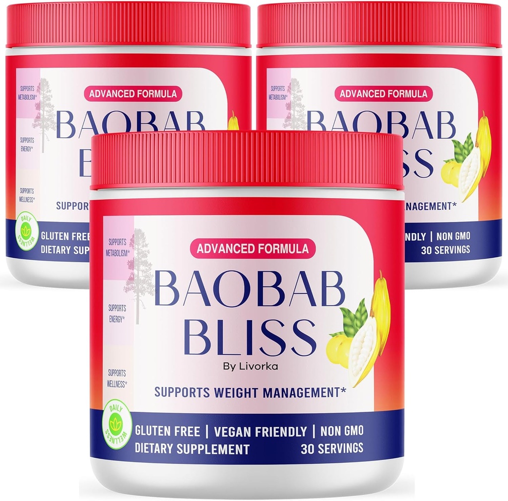 (3 Pack) Baobab Bliss אבקת, Baobab Bliss אורגני אבקה, Baobab Bliss אבקה All Natural סיבים טבעיים, Baobab Bliss אבקת פירות אבקת Baobab Bliss אורגני Review, 90 משרתים במשך 3 חודשים
