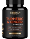 כורכום Turmeric Curcumin עם BioPerine & הג'ינג'ר, Black Pepper ו-95% Curcuminoids - תוספי מזון גבוהים ל- Hearth Health - non-GMO, Gluten Free - 120 קפסולות