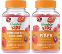 Probiotics 5 מיליארד ילדים + Prebiotic סיבים ילדים, חניכיים בונדלה - גדול Tasting, ויטמין תוסף, Gluten Free, GMO חינם, Chewable Gummymy