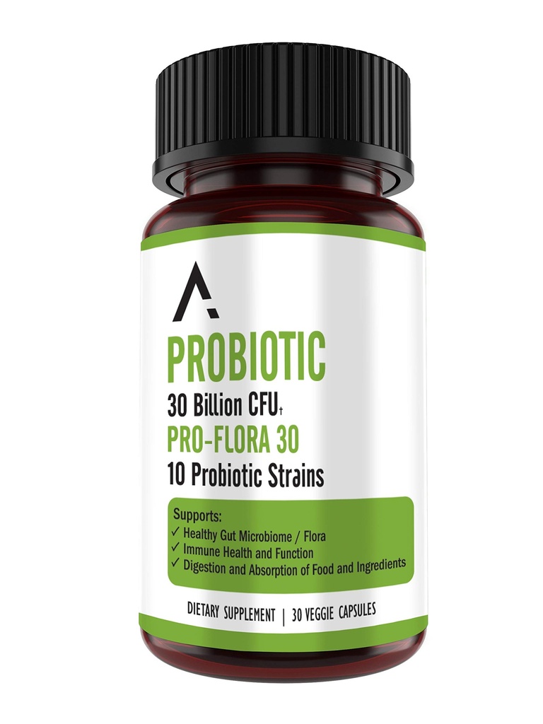 תזונה גבוהה Bacillus Subtilis Proביוטיקה - 30 מיליארד CFU Multi-Strain Probiotics לנשים וגברים - תמיכה בבריאות העיכול ו Gut - 30 קפסולות
