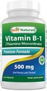 Best Naturals ויטמין B1 כמו Thiamine Mononitrate 500 מ"ג 120 טבליות (120 Count)
