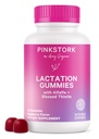 Pink Stork Lactation תוספת חניכיים - תמיכה חלב אם אספקת חלב חלב, אלפאפלה, ויטמין D ו B12, Postpartum Recovery, הנקה Essentials - Raspberry, 40 Count Count