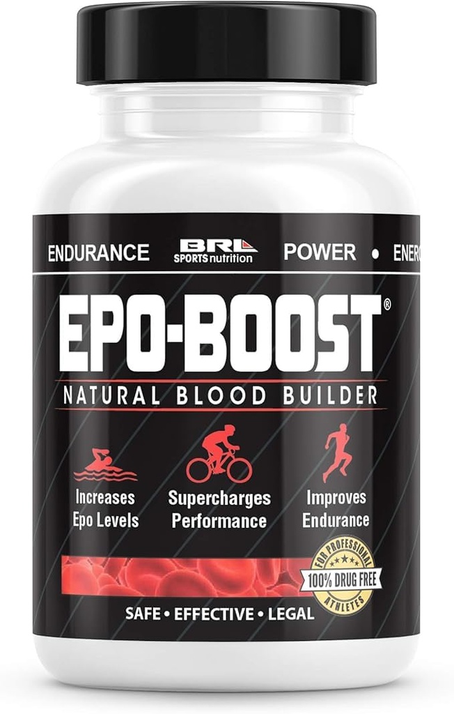 תוספי ברזל טבעיים RBC תמיכה שנעשתה בארה"ב עם Echinacea & Dandelion Root עוזר VO2 מקס, אנרגיה, סיום (1-Pack)