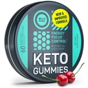 MCT שמן Keto Gummies Collagen Metabolism Booster - Pre Workout Gummy Energy Chews Keto Candy - אנרגיה פיזית ונפשית, דלת פחמימות, קלוריות נמוכה, 60 צ'רי קולגן מסטיק עבור נשים וגברים