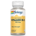 SOLAרי ויטמין D3 10000IU (250 mcg) - ויטמין D - עם VIT D3 כמו Cholecalciferol - עצמות חזקות ותמיכה בסיכון - 60 יום ערבות, 60 משרתים, 60 VegCaps