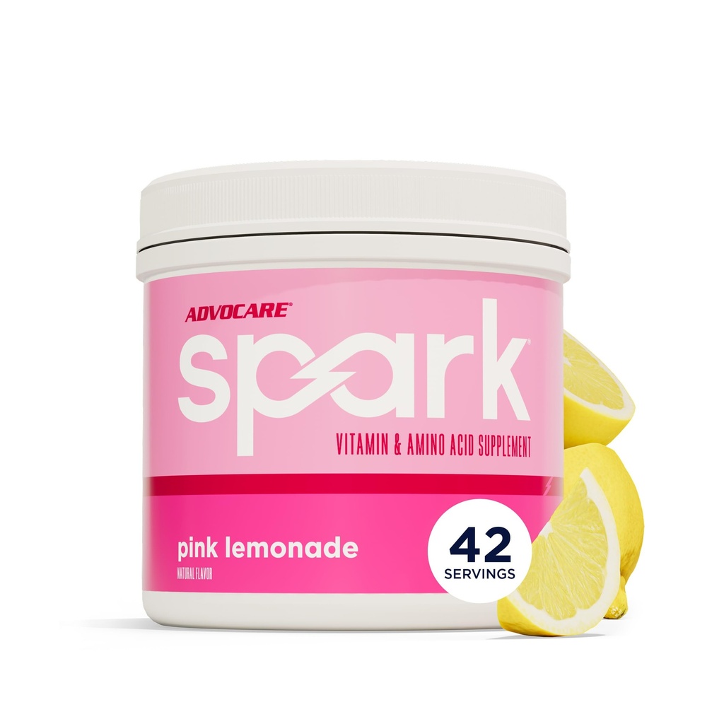 AdvoCare Spark - משקאות אנרגיה לערבב - ויטמין & Amino Acid תוסף - תומך אנרגיה & Focus - Portable Immune Support - Sugar-Free - Pink Lemonade (10.5 oz)