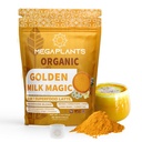 Golden Milk Magic (50 ליטרים) | Superfood 5 Mushroom Band for Sleep,רגיעה, הקלה | Turmeric, Ashwaghanda, Vallan, Chamomile + 5 Mushroom