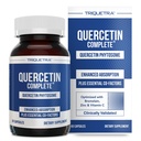 Quercetin Complete® Quercetin Phytosome עם 50X גבוה יותר Absorption, Clinically Pro & Patented Quercefit - הצורה היעילה ביותר של Quercetin - משופרת עם Bromelain, Zinc & C (60 קפסולות)
