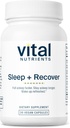 Vital Foodsents Sleep + Recover - תוסף טבעוני - תמיכה בשינה - מלטונין, Ashwagandha & L-theanine - Gluten, Milk & Soy חינם - 30 קפסולות