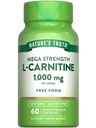 האמת של הטבע L-Carnitine 1000 מ"ג | 60 קפסולות | Mega Strength | Non-GMO & Gluten Free Supplement