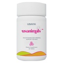 USNA Usanimals Multivitamin לילדים - דיילי Chewable Tablet עם ויטמינים A, C, D, E, B6, B12, B12, Zinc, Iron - תומך Immune, Bone & Brain Health - חומרים מזינים חיוניים לגיל 2-12 - 56 טבליות