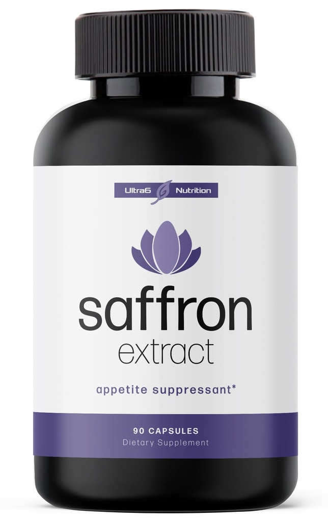 Pure Saffron Extractant - Appetite Suppressant for Weight Loss Women & Men - Natural Hunger & Craving Control תוסף - תוספי Saffron לאנרגיה & Mood Lift - 90 קפסולות - מיוצרות בארה"ב