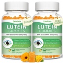 2 Pack Lutein Gummies 25 מ"ג, סוכר חינם Lutein Zeaxanthin תוספי חניכיים, תוספי בריאות עין למבוגרים, ויטמין עיניים Lutein עבור חזון והגנה על אור כחול, מנגו פלמור, 120 הרוזן