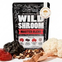 Wild Foods Wild Mushroom Band-Superchargeed Reishi, Chaga, Cordyceps, טורקיה Tail ו- Lion's Mane - 4Oz Pack- Adaptogenic Stress מופחתr עבור הרחבה מוגברת של בהירות נפשית - Nootropic תערובת עבור קפה
