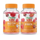 ילדים biotin Lifeable + Prebiotic סיבים ילדים, חניכיים בונדלה - גדול Tasting, ויטמין תוסף, Gluten Free, GMO חינם, Chewable Gummymymy