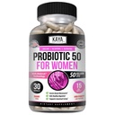 Kaya Naturals Probiotic 50 מיליארד CFU - פרוביוטיקה עבור נשים, פרוביוטיקה עבור גברים ומבוגרים, טבעי - Gut Health & Immune תמיכה תוסף - מספק תמיכה תזונתית - 30 קפסולות ירקות