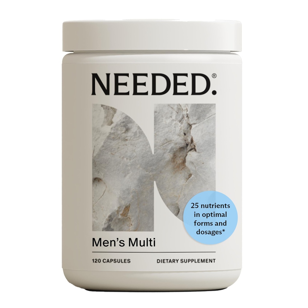 צריך. Multivitamin for Men - 25 חומרים מזינים אופטיים לבריאות פוריות & גברים - Mens Multivitamin עם ויטמין D3 2000IU, B12 ויטמינים, 200 MCG Selenium - תוספי פוריות גברים, 30 יום אספקת מזון