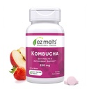 EZ Melts Dissolvable Sugar-Free Kombucha Tablet עם SCOBY ו-Apple Cider Vinegar, Gut Health Supplements for Men & Women, Apple Brad Flavor, 2Month Supply - 1 Pack